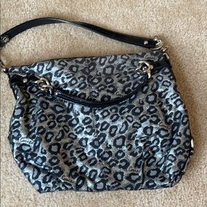 Metallic Animal Print Coach purse